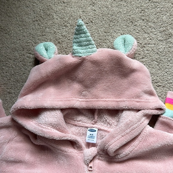 Pink Unicorn Onesie Sz M (8) - Picture 2 of 3